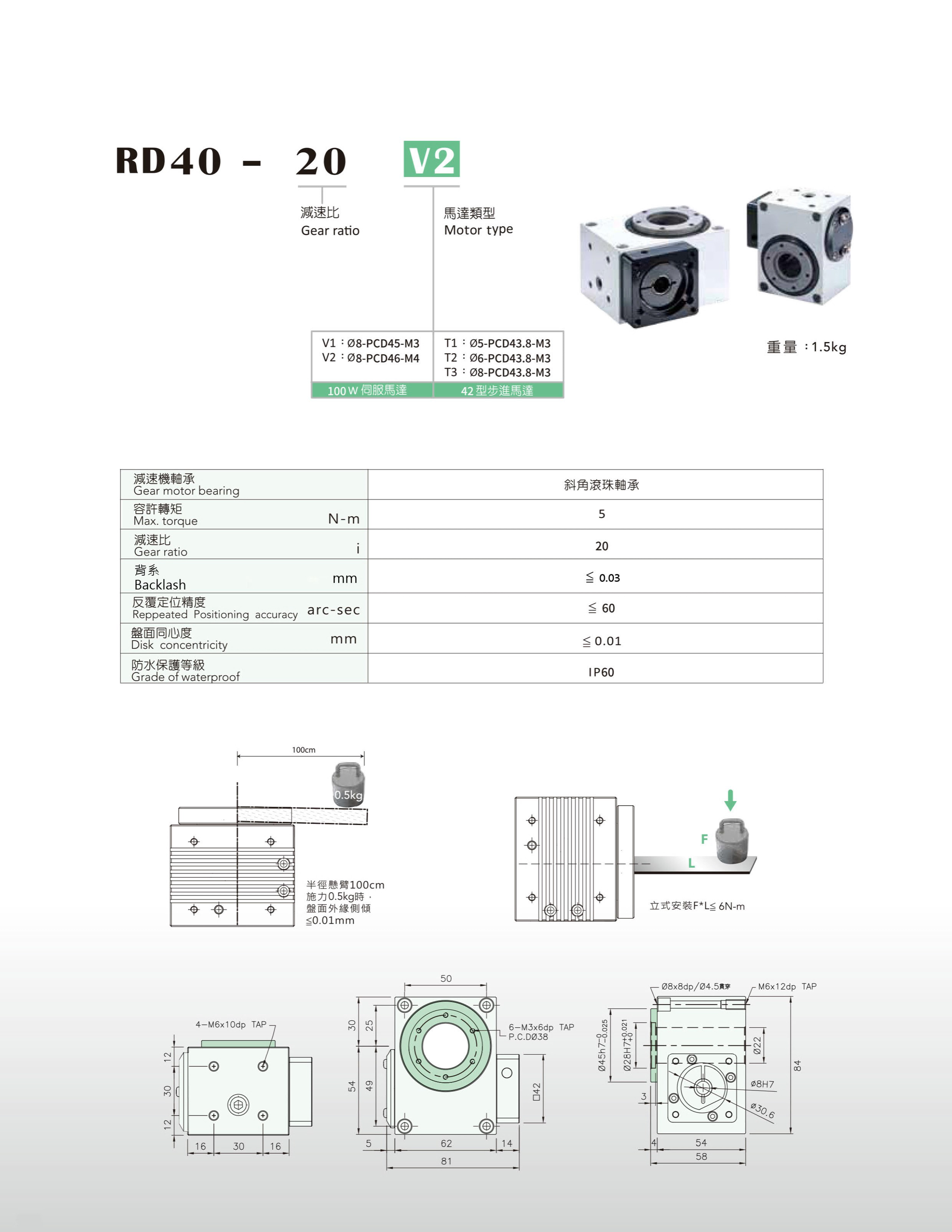 RDⅡ 臥式中空轉(zhuǎn)臺(tái)